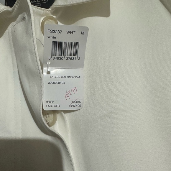 Coach Ivory Jacket - Picture 5 of 6